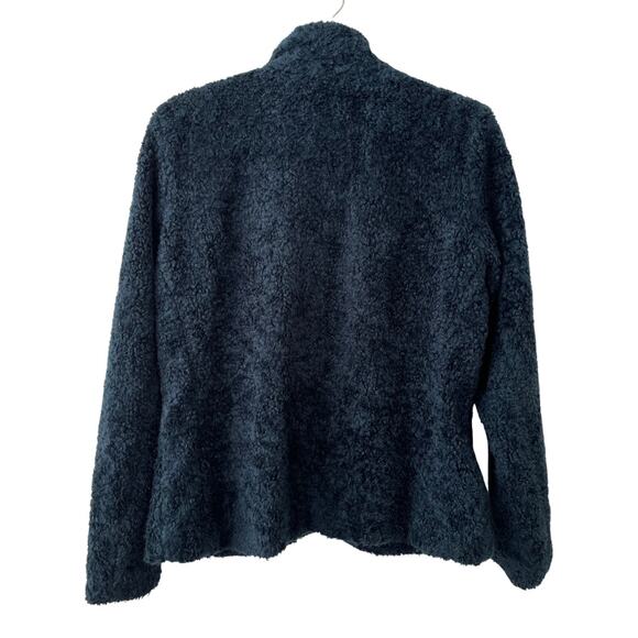 Pendleton Navy Sherpa Zip-Up Fleece Jacket with Stand Collar – Size S - Picture 5 of 8